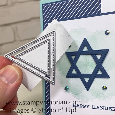 Hanukkah Cards Handmade, Happy Hanukkah Cards, Jewish Holiday Cards, Jewish Celebrations, Hanukkah Cards, Jewish Holiday, Christmas Hanukkah, Card Making Tutorials, Happy Hanukkah