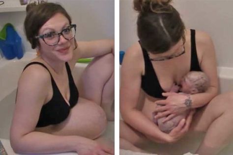 Mum livestreams unassisted homebirth Giving Birth Videos Pushing, Homebirth Video, Unassisted Homebirth, Natural Water Birth, Unassisted Birth, Giving Birth Naturally, Birth Videos, Third Pregnancy, Water Birth