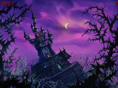 Secret Evil Lair | Through a Rose Coloured Bezel – Dragon’s Lair | NerdGasm Evil Lair, Dragons Lair, Spooky Castle, Spooky Castles, Don Bluth, Castle Illustration, Witch Drawing, Horror Drawing, Dragon's Lair