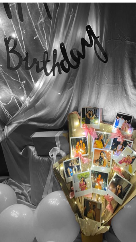 Easy birthday gift idea using paper bag and Polaroid photo print for bouquet. Simple and aesthetic . Polaroid Bouquet, Bouquet For Birthday, Easy Birthday Gifts, Photo Bouquet, Polaroid Photo, Easy Birthday, Polaroid Photos, Birthday Gift Ideas, Photo Print