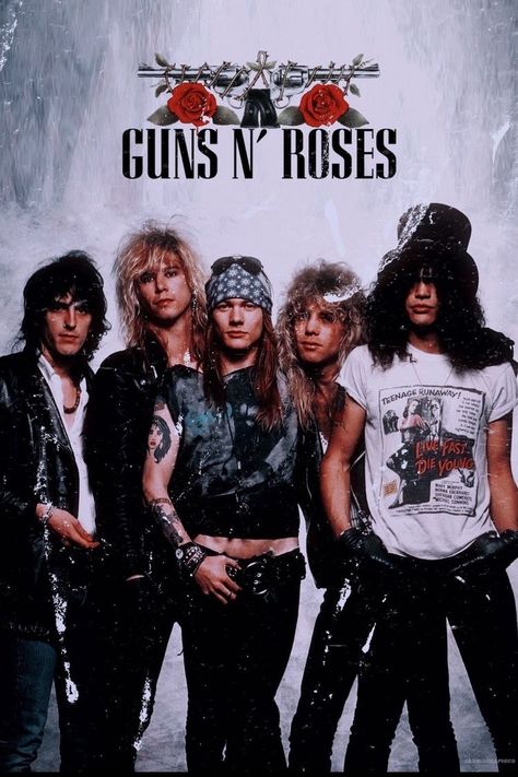 Music video by Guns NRoses performing Live And Let Die. (C) 1991 Guns NRoses 80s Rock Aesthetic, Rock Band Posters, Rock Aesthetic, 80s Bands, Band Wallpapers, Musica Rock, Rock And Roll Bands, Axl Rose, Rock Posters