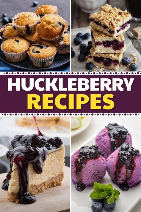 If you're lucky enough to get your hands on these bright berries, you have to try these sensational and easy huckleberry recipes and dessert ideas! Huckleberry Dessert Recipes, Huckleberry Cookies Recipes, Huckleberry Butter, Huckleberry Bars, Fresh Huckleberry Recipes, Huckleberry Pie Filling, Honeyberry Recipes, Huckleberry Scones, Huckleberry Compote