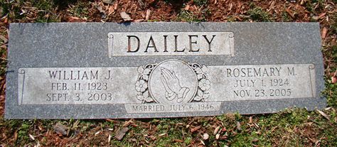 Rosemary M. Schmitt Dailey (1924-2005) - Find A Grave Memorial Tomb Stones, Marker Ideas, Grave Monuments, Grave Headstones, Grave Stone, Cemetery Headstones, Terms Of Endearment, Create Graphics, Memorial Stones