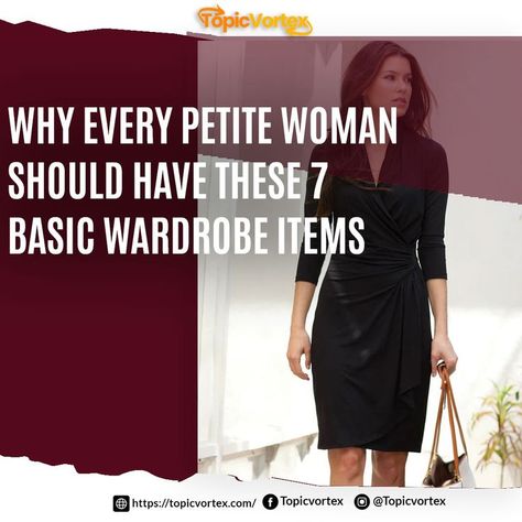 Why Every Petite Woman Should Have These 7 Basic Wardrobe Items Clothes For Petite Women, Stylish Petite Woman, Petite Woman, Unique Clothes, Stylish Petite, Basic Wardrobe, Karen Kane, Clothing Brands, Wardrobe Basics