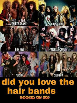 Daily Boom: Currently Booming: Take An 80's Hair Band Quiz! 80’s Hair, 80's Hair, 1990 Style, 80s Rock Bands, Hair Metal Bands, 80s Hair Bands, 80s Hair, 80s Rock, 80s Bands