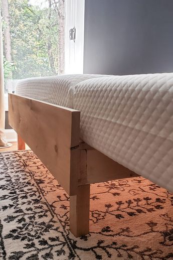 DIY Daybed for $100 - Expandable Twin-to-King Guest Bed - Dani Koch Converting Queen Bed To Daybed, Diy Daybed To King, Making A Daybed From A Twin Bed, Trundle King Size Bed, Trundle Bed To King, King Daybed Ideas, How To Make A Trundle Bed, Diy Stackable Bed, Building A Daybed