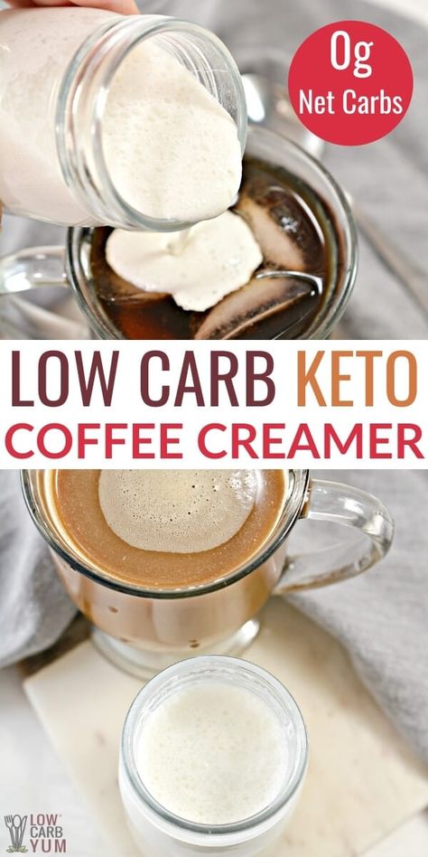 There are ZERO net carbs in each serving of this amazing and sweet keto coffee creamer. Plus, learn some ways to make different flavors too. Low Carb Coffee Creamer, Keto Creamer, Keto Coffee Recipes, Sugar Free Coffee Creamer, Low Carb Coffee, Keto Coffee Creamer, Keto Beverages, Keto Coffee Recipe, Grow Garlic