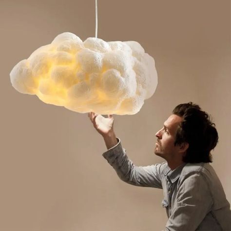 Rotterdam Sugar Cloud / Foam Pendant Light Cloud Lamp, Cloud Shape, Cloud Lights, Modern Wall Lamp, Contemporary Pendant Lights, Cloud Shapes, Kitchen Lighting Fixtures, Bathroom Light Fixtures, Geometric Pendant