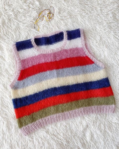 Mohair Sweater Vest, Women Sweater Vest, Mohair Vest, Crochet Queen, Crochet Sweater Vest, Pull Mohair, Colorful Vest, Striped Vest, Boho Vest