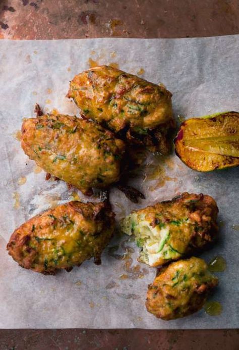 Courgette Fritter, Dinner Party Starters, Yotam Ottolenghi Recipes, Ottolenghi Recipes, Yotam Ottolenghi, Fritter Recipes, New Cookbooks, Beignets, Vegetable Dishes