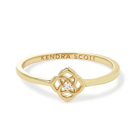 New Kendra Scott Size 5 Ring Gold Kendra Scott Ring, Gold Promise Rings For Her, Preppy Rings, Kendra Scott Rings, Xoxo Jewelry, Kendra Scott Ring, Cute Promise Rings, Pretty Jewelry Necklaces, Preppy Jewelry