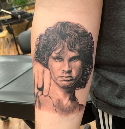 my first ever tattoo of jim morrison from the doors! im in love with it Jim Morrison Tattoo Ideas, The Doors Tattoo Ideas, The Doors Tattoo, Jim Morrison Tattoo, Doors Tattoo, Tattoo Ideas Tumblr, Full Chest Tattoos, Chest Tattoos, Lucky Luke