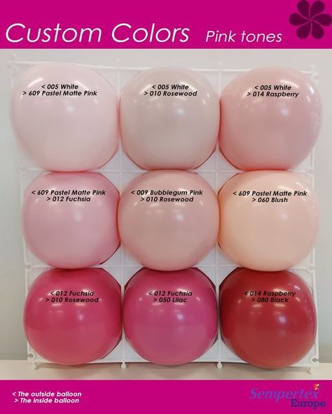 Custom Balloon Colors, Balloon Colors, Balloons Galore, Balloon Shades, Balloon Clusters, Tissue Paper Flowers Diy, Qualatex Balloons, Diy Balloon Decorations, Custom Balloons