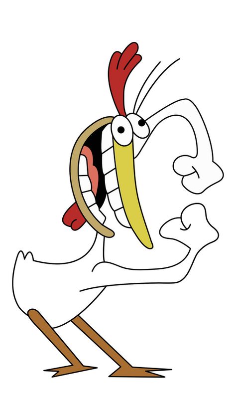 Chicken, voiced by Charlie Adler, is Cow's 11-year-old 5th Grade chicken brother in Cow and Chicken. He has a powerful ego but also a powerful conscience - it usually happens when Cow is in danger.... Cartoons Stickers, Wimpy Kid Rodrick, Minion Kevin, Cow And Chicken, Chicken Cartoon, Cactus Hat, Chicken Sticker, Rodrick Heffley, Heroes Wiki