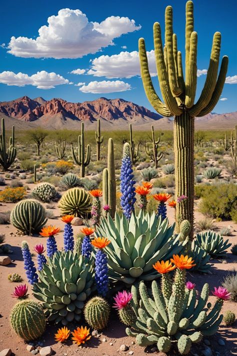 Catus Landscaping Garden, Cactus Flower Bed, Desert Garden Landscaping, Desert Landscape Ideas, Desert Landscaping Ideas, Desert Yard, Desert Plants Landscaping, Desert Landscaping Backyard, Desert Landscape Photography