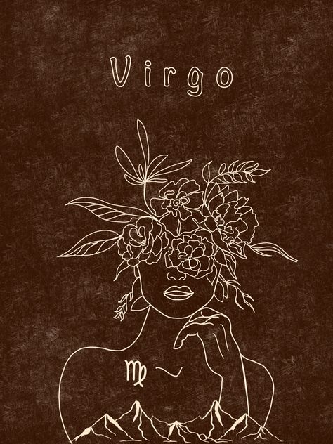 Virgo Art Drawing, Zodiac Art Drawing, Virgo Drawings, Virgo Zodiac Art, Virgo Images, Virgo Symbol, Virgo Art, Profile Pictures Instagram, Card Drawing