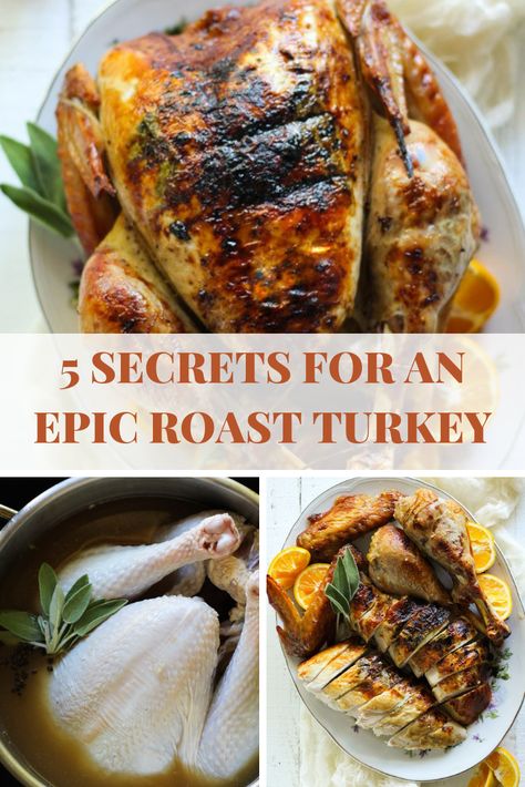 5 Secrets to an epic roast turkey thanksgiving recipe Oven Roasted Turkey Breast, Perfect Roast Turkey, Themed Recipes, Roast Turkey Recipes, Oven Roasted Turkey, Turkey Breast Recipe, Roast Turkey Breast, Whole Turkey, Roast Turkey