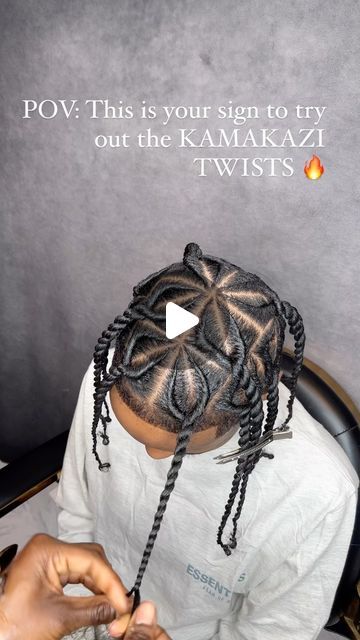 TIMA THE HAIRSTYLIST on Instagram: "KAMAKAZI 🥶🥶🥶 - -CLICK THE BOOK NOW BUTTON IN MY BIO TO LOCK IN 🔒 ❤️ - - - - -—TIMAA SLAYZ HAIR GROWTH OIL! OUT NOW🔥🔥 LINK IS IN MY BIO TO PURCHASE YOUR VERY OWN 💫 - - 100% natural plant  based 🌱 ingredients that only grow in West Africa 🤯 infused with essential oils to give you the best results! - good for moisturizing scalp, reducing breakage, thickening hair , hair growth, getting rid of dandruff, Alopecia, and overall hair care! - - - - -  -  - - - - -  - - - —————#atlbraider #bronxhairstylist #harlemhairstylist #bronxbraider #menhairstyle #menshair #explorepage #hairstyle #boxbraids #protectivestyles #naturalhair #mentwiststyles #hairstyle #hair #braidstyles #njhairstylist #houstonhairstylist #miamihairstylist #haircare #lahairstylist #calih Kamakazi Twist, Kamakazi Twist Men, Scalp Moisturizer, Getting Rid Of Dandruff, Baby Boy Hairstyles, Twist Styles, Hair Thickening, Growth Oil, Mens Braids Hairstyles