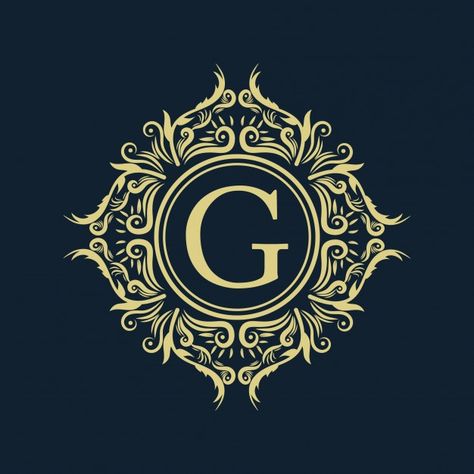 Vintage Monogram Letters, Ag Logo, Gold Icons, G Logo Design, Stationery Business Card, Tipografi 3d, Vintage Template, New Wallpaper Iphone, Makeup Books