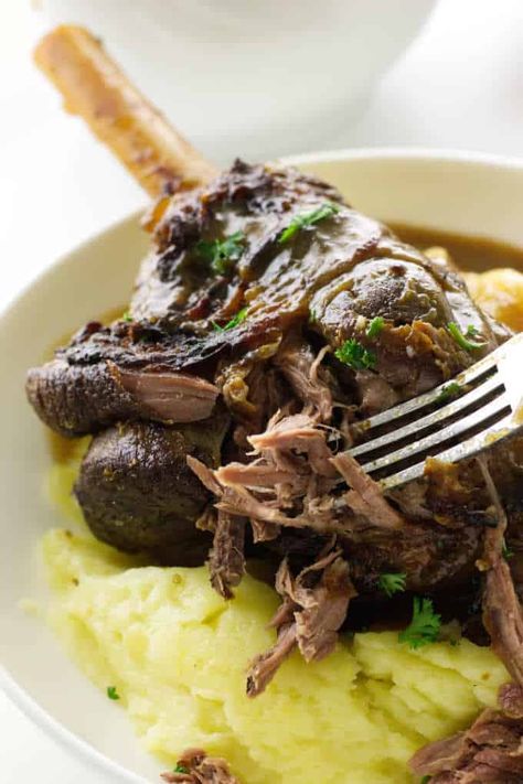 Greek Lamb Shanks, Sourdough Pizza Dough, Roast Rack Of Lamb, Apple Pork Tenderloin, Lamb Shank Recipe, Greek Lamb, Braised Lamb Shanks, Greek Dinners, Lamb Shank