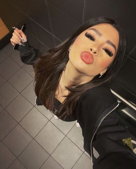 The Bathroom, Dark Hair, Black Hair, A Woman, Makeup, Hair, Black, Make Up