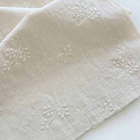 Embroidered Linen Curtains, Floral Linen Fabric, Linen Embroidery, Printed Linen Fabric, Clothing Fabric, Embroidery Cotton, Embroidered Cushions, Embroidered Linen, Fabric Quilting