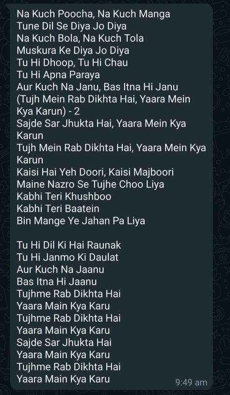 Tujme rab dikhta hai lyrics Tu Hai Kahan Lyrics, Random Song Lyrics, Tujhe Kitna Chahne Lage Ham, Lyrical Songs, Hindi Love Song Lyrics, Old Song Lyrics, Evergreen Songs, Writing Lyrics, Computer Lessons