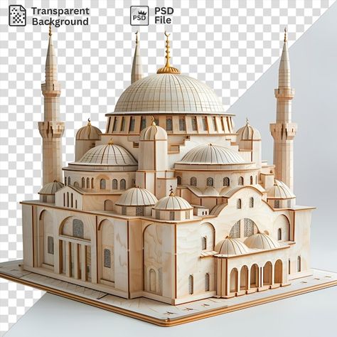 Amazing 3d model of the hagia sophia fea... | Premium Psd #Freepik #psd #hagia-sophia #museum #istanbul #monument Hagia Sophia Model, Hagia Sofia, Hagia Sophia Istanbul, Hagia Sophia, Minecraft Designs, Monument, Istanbul, Minecraft, Architecture