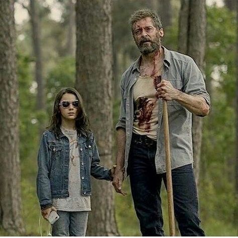 Logan & Laura (X-23)- Logan movie 2017. Hugh Jackman Logan 2017, Xmen X23, Laura Howlett, Mutants Xmen, Logan And Laura, Laura Movie, Logan Laura, Logan Movie, Logan Movies