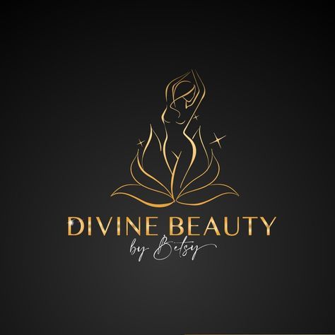 Beauty Spa Logo Design Ideas, Spa Logos Ideas, Esthetics Logo Design, Spa Logo Ideas, Esthetician Logo Ideas, Divine Logo, Herbal Logo Design, Beauty Spa Logo, Body Logo Design