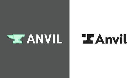 Brand Announcement, Anvil Logo, Starbucks Drinks, New Logo, Logo Ideas, Black Iron, New New, Brand Identity, Logo Design