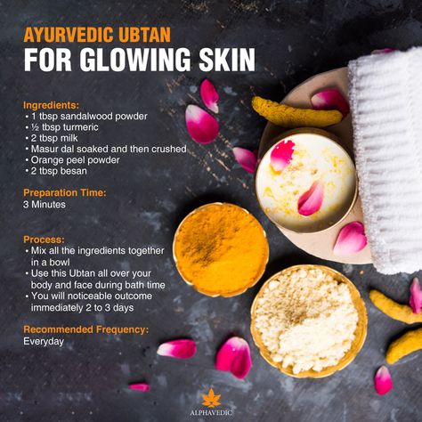 Daily Routine For Glowing Skin, Face Ubtan Homemade, Diy Ubtan Recipe, Body Ubtan Diy, How To Make Haldi Paste For Bride, Bride Glowing Skin Tips, Haldi Recipe Wedding, Ayurveda Skin Care Routine, Skin Care Routine For Bride To Be