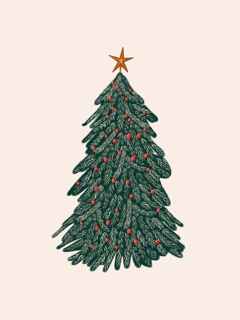 Christmas Tree Drawing, Christmas Tree Wallpaper, Xmas Wallpaper, Cute Christmas Wallpaper, Winter Wallpaper, Christmas Mood, Christmas Illustration, Christmas Aesthetic, Green Christmas