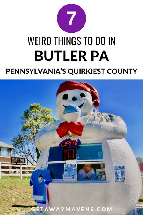 Butler County PA: Pennsylvania's Quirkiest Region Pa Day, Best Romantic Getaways, Cruise Food, Spa Getaways, Pennsylvania Travel, Butler County, Asian Art Museum, Weekend Escape, Happy Travels