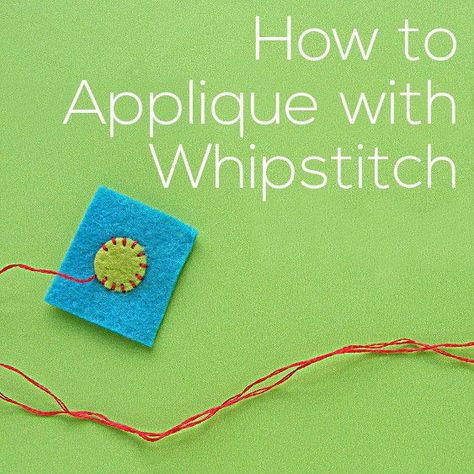 How to Applique with Whipstitch - video Hand Stitching Tutorial, How To Applique, Applique Tutorial, Wool Felt Projects, Whip Stitch, Quilt Tutorial, Wool Embroidery, Felt Embroidery, Embroidery Videos