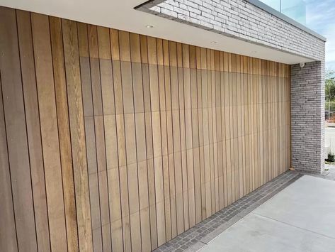 Flushmount & Invisible Garage Door | Prestige Garage Doors Invisible Garage Doors, Timber Garage Door, Timber Garage, Garage Door Panels, Wood Garage Doors, Fence Screening, Living Room Design Inspiration, Timber Door, Interior Modern