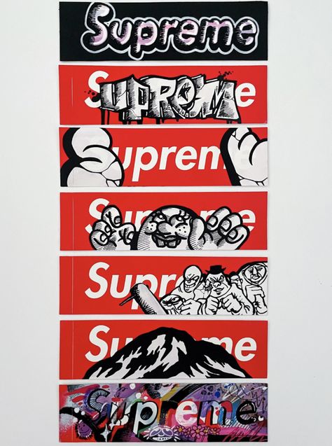 Sticker Street Art, Graffiti Stickers Ideas, Bike Logos Design, Lego Stickers, Hypebeast Iphone Wallpaper, Supreme Sticker, Basquiat Art, Emoji Wallpaper Iphone, Itachi Uchiha Art