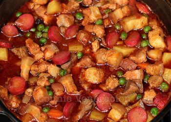 Filipino Pork Menudo: A Slow Cooker Recipe | CASA Veneracion Filipino Menudo Recipe, Pork Menudo Recipe Filipino, Filipino Cookbook, Menudo Recipe Authentic, Filipino Menudo, Pork Menudo Recipe, Pork Menudo, Pork Menu, Pilipino Food Recipe