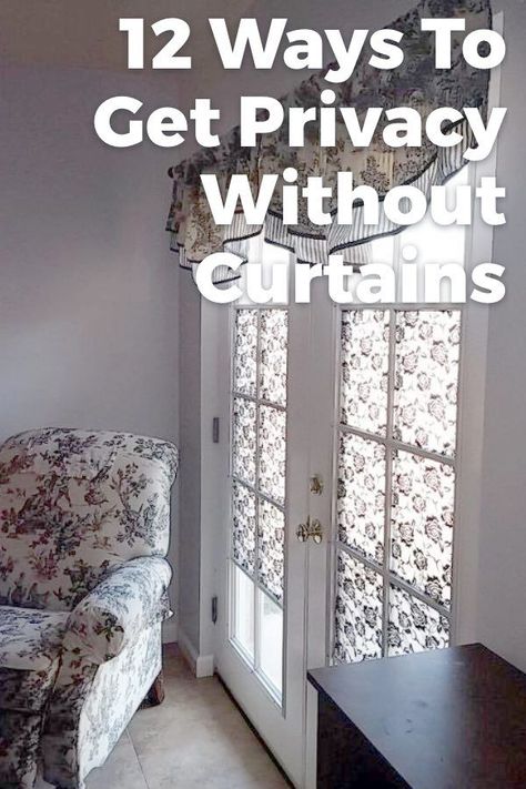 No need for ugly curtains. We've got you covered with these window ideas! #diy #privacy #windows #lifehacks Cover Windows Without Curtains, Privacy Without Curtains, Windows Without Curtains, Diy Lace Privacy Window, Window Privacy Screen, Window Coverings Diy, Diy Privacy Screen, Lace Window, Diy Window Treatments