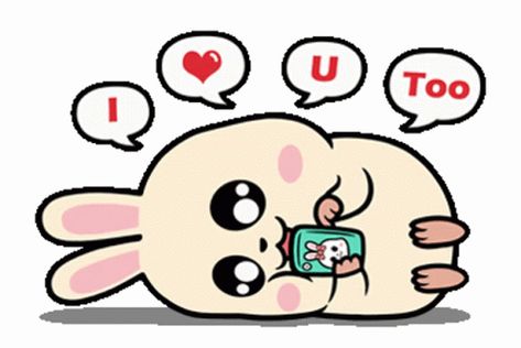 Love ILove You GIF - Love ILoveYou Happy - Discover & Share GIFs Stickers Couple, Rabbit Couple, Hugs And Kisses Quotes, Love Cartoon Couple, I Love You Gif, Tom Y Jerry, Love You Gif, Cute Bear Drawings, Love My Sister