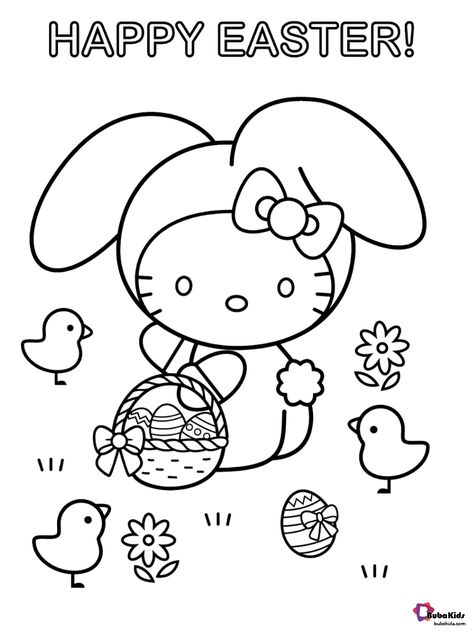 Hello Kitty happy easter coloring pages  Collection of hello kitty coloring pages for teenage printable that you can download and print. Happy easter, hello kitty Easter Coloring Pictures, Hello Kitty Easter, Easter Coloring Pages Printable, Easter Coloring Sheets, Kitty Tattoos, Happy Birthday Coloring Pages, Easter Bunny Colouring, Hello Kitty Colouring Pages, Images Hello Kitty