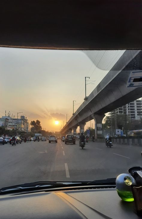 Evening in Hyderabad sunset Hyderabad Morning View, Hyderabad Roads Snap, Jabalpur Snapchat Story, Hyderabad Sunset, Hyderabad Snapchat Stories, Hyderabad Snaps, Hyderabad Aesthetic, Funny Snap Streaks, Fack Snap