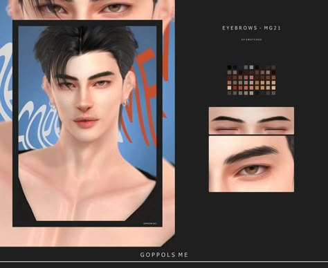 Brow Cc Sims 4, Eyebrows Male Sims 4, Eyebrows Cc Sims 4 Male, Sims Male Eyebrows, Sims Cc Male Eyebrows, Ts4 Cc Male Eyebrows, Ts4 Male Eyebrows, Sims 4 Cc Men Makeup, Sims 4 Cc Men Eyebrows