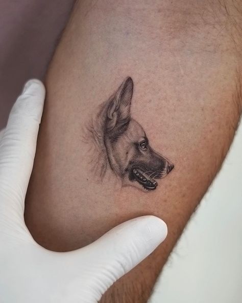 Side Profile Dog Tattoo, Bobby Tattoo, Side Profile Tattoo, Profile Tattoo, Micro Realism, Inner Arm Tattoo, Single Needle Tattoo, Tattoo Board, London Tattoo