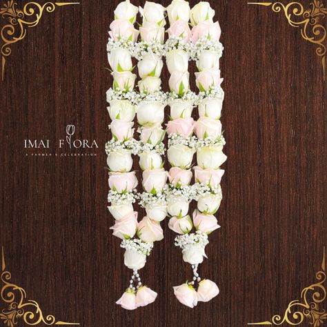 🌸💖 Elevate your special day with our enchanting white and light pink rose garland, delicately adorned with gypsum! Perfect for grand weddings and elegant receptions, each bloom is crafted with love to add a touch of timeless beauty. Celebrate with @imai_flora and make your moments unforgettable. #ImaiFlora #WeddingGarland #ReceptionDecor #WhiteRoses #PinkRoses #GypsumFlowers #ElegantWeddings #SpecialMoments #FloralArt #MemorableEvents White Rose Garland, Pink Rose Garland, White Garland, Umbrella Decorations, Rose Garland, Light Pink Rose, Garland Wedding, Wedding Jewellery, Reception Decorations