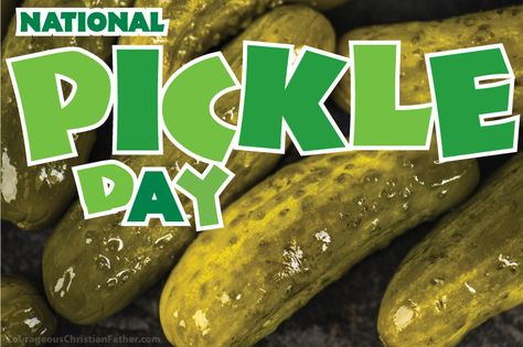 National Pickle Day - day for the beloved pickled cucumber we all or most of all of us love. National Pickle Day Activities, Lime Bread, National Pickle Day, Pickle Day, Spicy Pickle, Pickled Cucumber, November Holidays, Spicy Pickles, November Activities