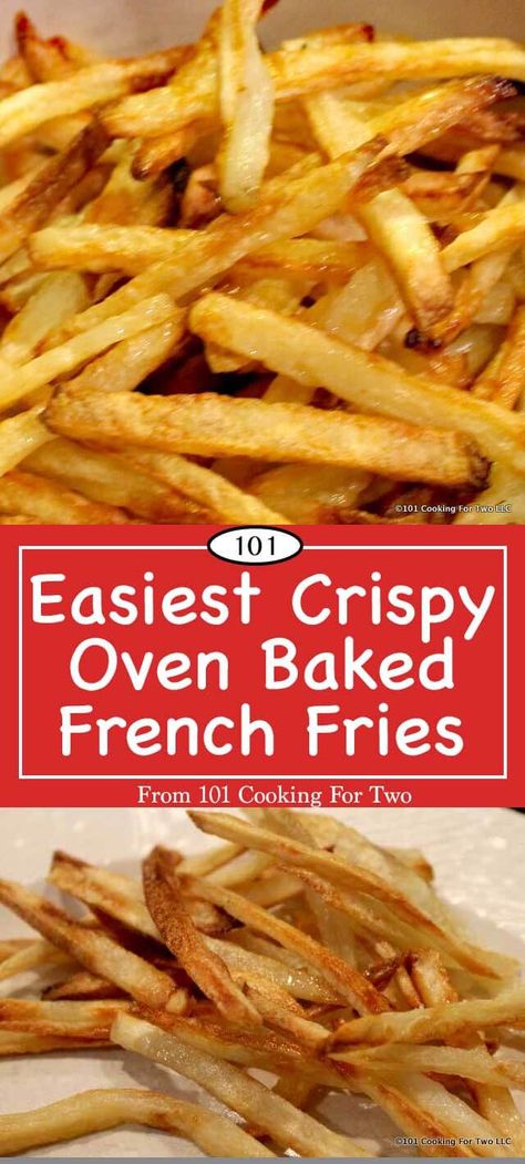 Baking French Fries, Oven French Fries, Oven Baked French Fries, Baked French Fries, Oven Baked Fries, French Fries Recipe, Homemade French Fries, Frozen French Fries, Best Oven