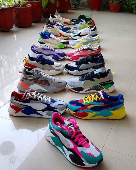 Puma Rs-x Outfit, Puma Rs-x Shoes, Mens Prom Shoes, Mule Shoes Outfit, Puma Rsx, Puma Rs X3, Athletic Shoes Outfit, Sneaker Closet, Arm Candies