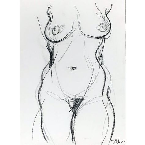 Drawing from the figure, gestural study in charcoal of a woman's body. Woman Body Sketch, Female Body Art, Human Body Drawing, Body Sketches, Human Drawing, Drawing On Paper, Figure Sketching, Drawing Paper, Body Drawing