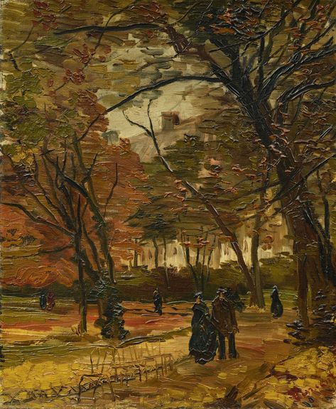 gogh, vincent van people strol ||| landscape ||| sotheby's n10147lotb7gnmen Van Gogh Landscapes, Vincent Van Gogh Paintings, Dutch Windmills, Van Gogh Museum, Odaiba, Painting People, Van Gogh Paintings, Van Gogh Art, Post Impressionism